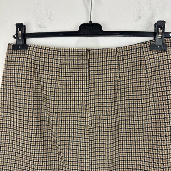 Marella Whisky Wool Mini Skirt Houndstooth Brown Preppy Retro Classic US 10 NWT - Picture 8 of 11